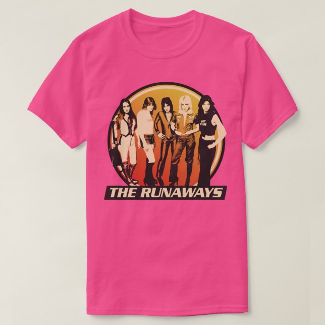 Runaways 70-talet Sten Band T Shirt (Design framsida)