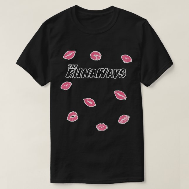 Runaways Distress Joan Jett T Shirt (Design framsida)