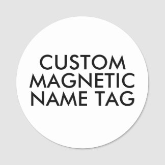RUND 3" Magnetiskt Namnskylt Tom Mall Namnbricka