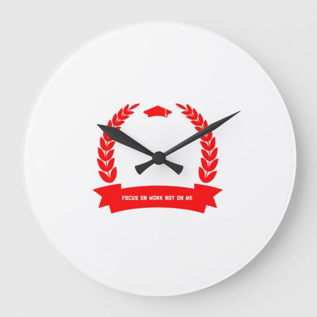 Rund akrylväggsklocka - vacker design stor klocka (Framsida)