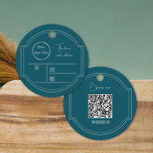 rund bensinblått med etikett för logotypens märkre