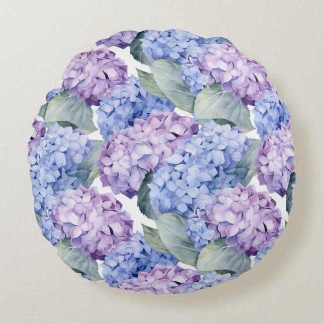 Rund blomkrings kastkudde kudde (Framsidan)
