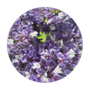 Rund blommigt, dekorativt glas