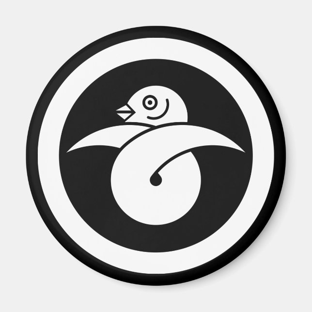 Rund bunden gås magnet (Framsidan)
