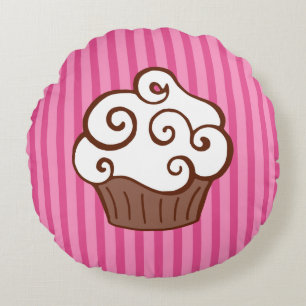 Rund Cupcake-kudde Kudde