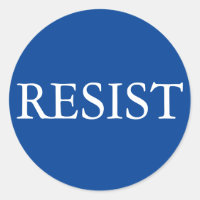 Rund dekal för RESIST