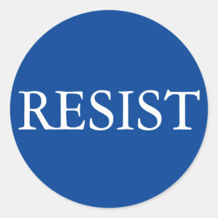 Rund dekal för RESIST Runt Klistermärke