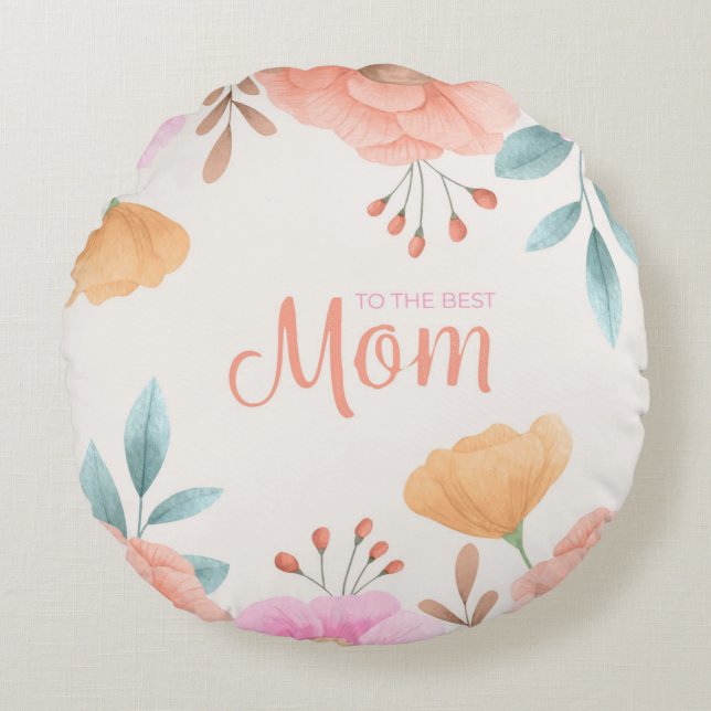 Rund Dekorativ kudde (16 tum) (Framsidan)