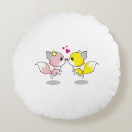 Rund Dekorativ kudde (16 tum)