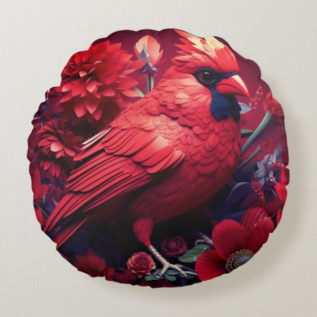 Rund Dekorativ kudde (16 tum) (Framsidan)