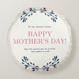 Rund Dekorativ kudde (16 tum)