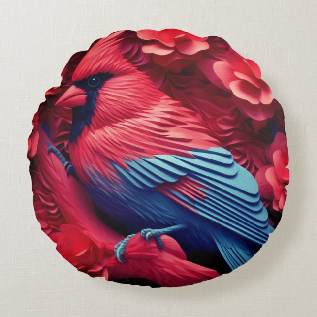 Rund Dekorativ kudde (16 tum) (Framsidan)