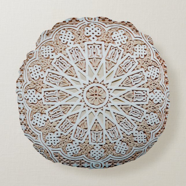 Rund Dekorativ kudde (16 tum) (Framsidan)