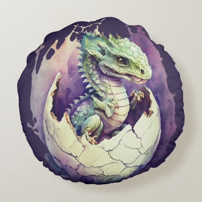 Rund Dekorativ kudde (16 tum) (Baksidan)