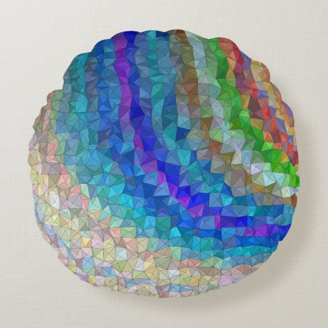 Rund Dekorativ kudde (16 tum) (Framsidan)