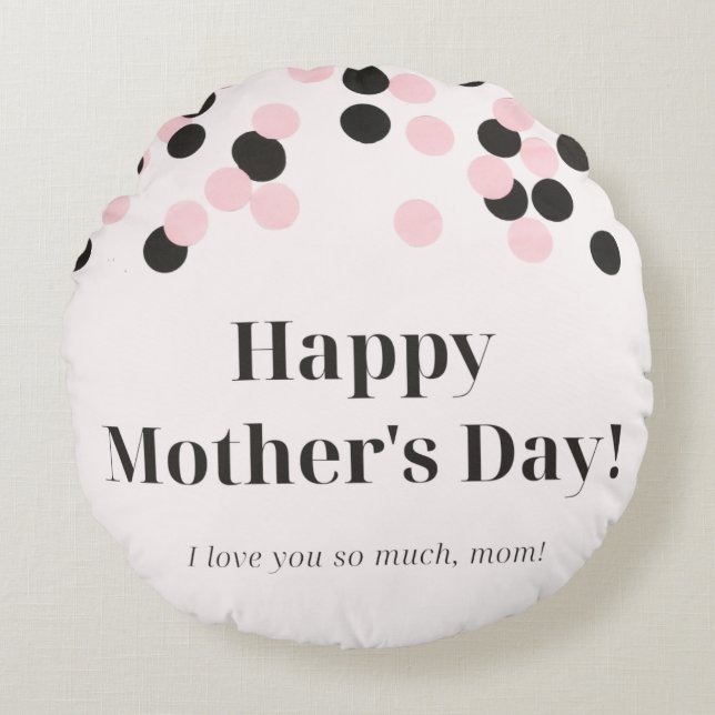 Rund Dekorativ kudde (16 tum) (Framsidan)