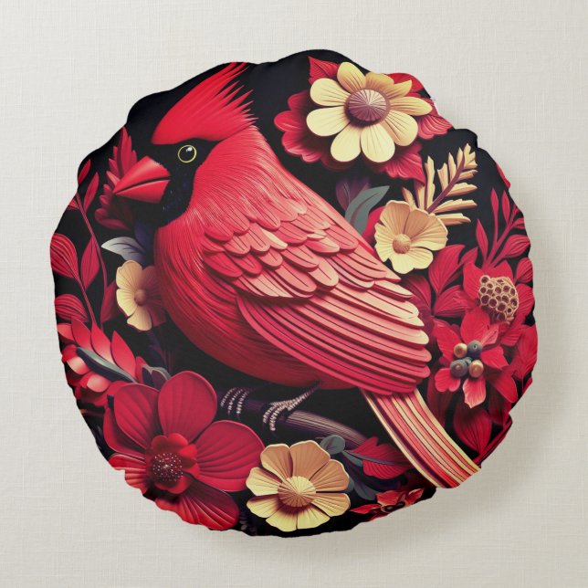 Rund Dekorativ kudde (16 tum) (Baksidan)