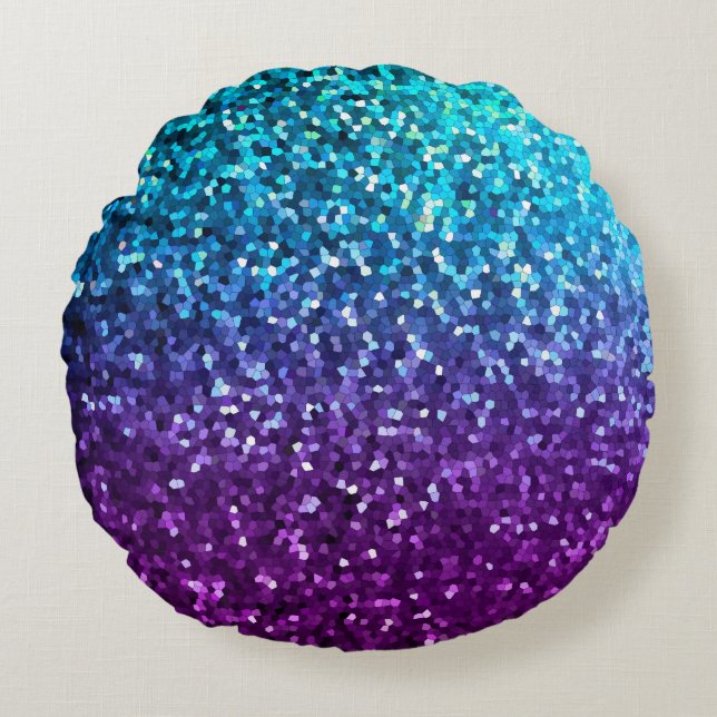 Rund Dekorativ kudde Mosaic Sparkley Struktur (Framsidan)