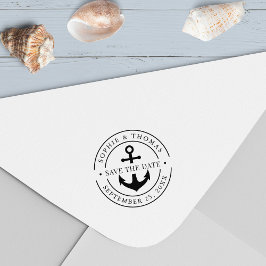 Rund Dubbla Gräns-ankare Spara datum Självfärgande Stämpel