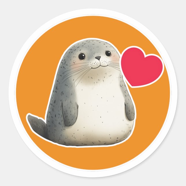 Rund etikett för grumlig försegling, klassisk (Framsida)