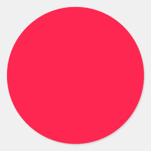 rund fästdon, Solid Färg, Red Runt Klistermärke