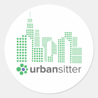 Rund fästpunkt - 1,5 tum, 20 per lakan, Glossy Runt Klistermärke