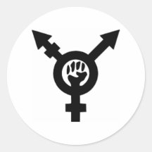 Rund feministisk symbol Klassisk rund fästdon