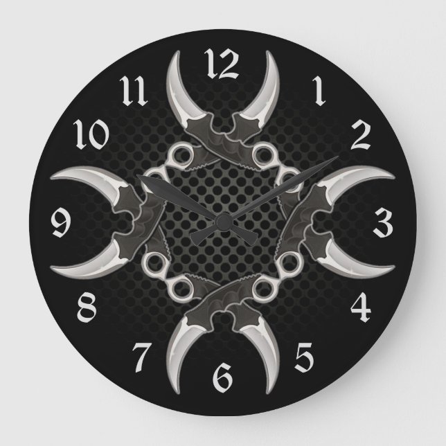 Rund för böjda Kant-blad Stor Klocka (Framsida)