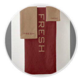 Rund för FESH Brown Beige Knopp