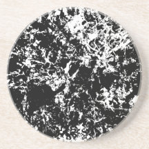 Rund för isbildning i svart och vit Abstrakt