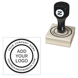 Rund företagsnamn och URL anpassad logotypmall Stämpel