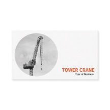 Rund foto - Torn Crane B&W