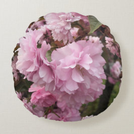 Rund fyllning av Blommar för körsbärsbärssystem Kudde