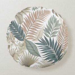 Rund fyllning av blommigt Stil - Mjuk och drömbild Kudde