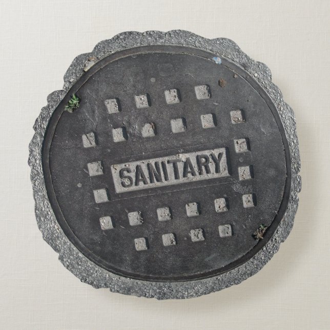 Rund fyllning av borrhål kudde (Framsidan)