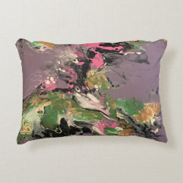 Rund fyllning av fiskgrå prydnadskudde