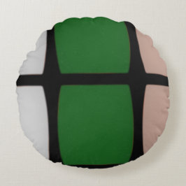 Rund fyllning av former kudde