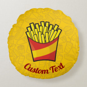 Rund fyllning av fransk kudde