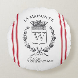 Rund fyllning av Red Grain Sack-Anpassningsbarna, Rund Kudde