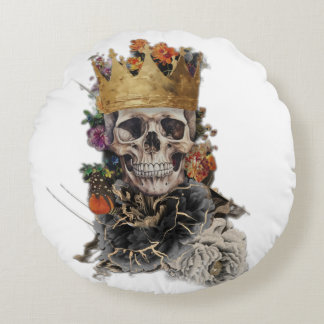 Rund fyllning av skull kudde