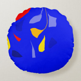 Rund fyllning av spontan natur rund kudde