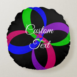 Rund fyllning för 3D-geometriskt cirkelutbyte Rund Kudde