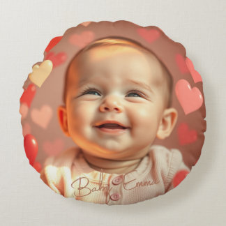 Rund fyllning för Baby-fotohemdecoraduk Kudde