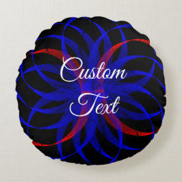 Rund fyllning för dubbla blåbärsbärsdekorfärg kudde