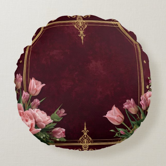 Rund fyllning för fotoutskrift av Anpassningsbar Rund Kudde (Framsidan)