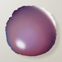 Rund fyllning för lila och plommonbubblor rund kudde
