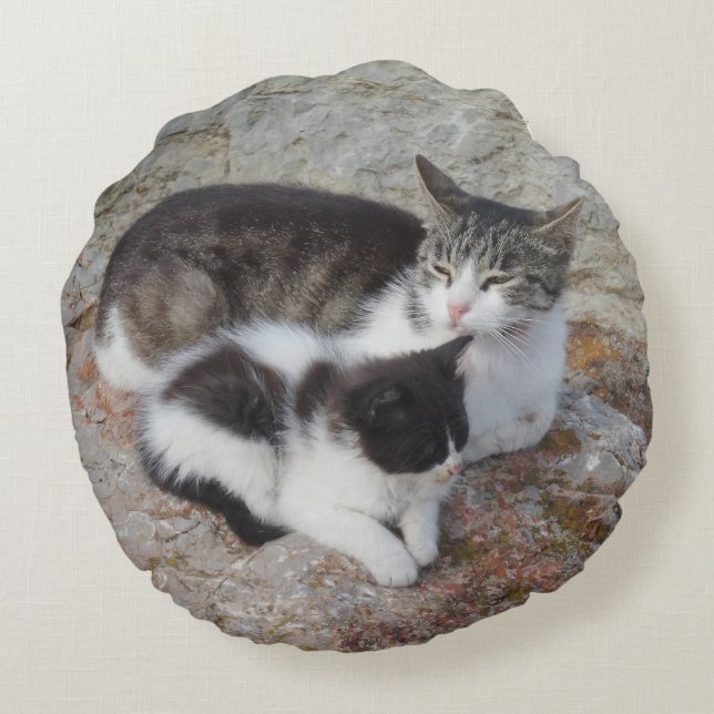 Rund fyllning för mor och Kid Kudde (Baksidan)