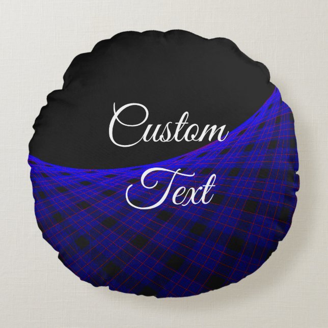 Rund fyllning för rymdmatta, geometrisk kudde (Framsidan)