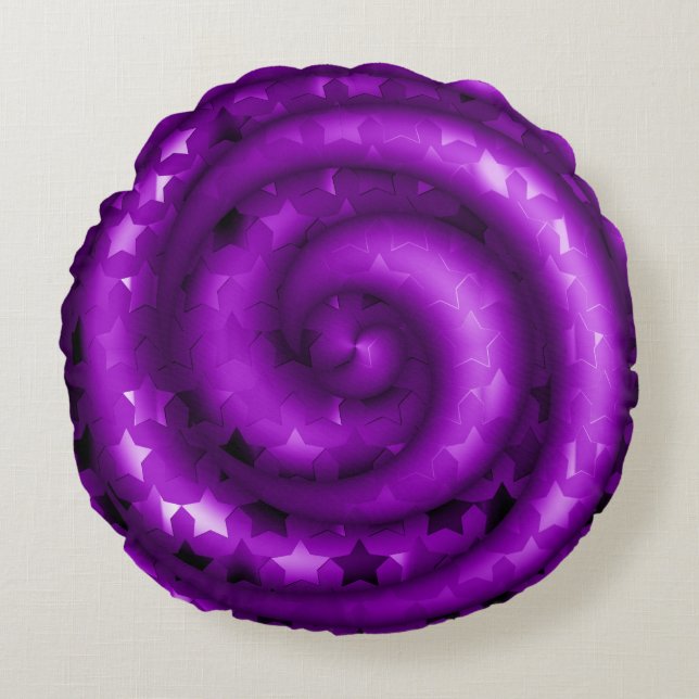 Rund fyllning för trådbunden Lila av Mörk Kudde (Framsidan)