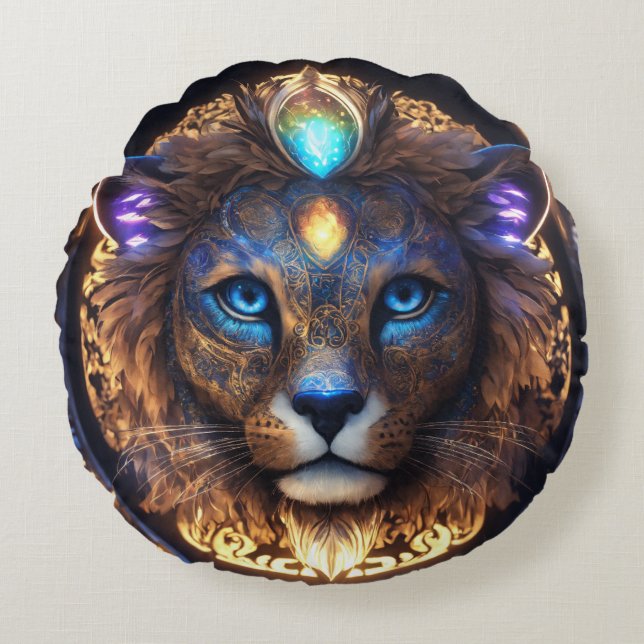 Rund fyllning kudde (Framsidan)